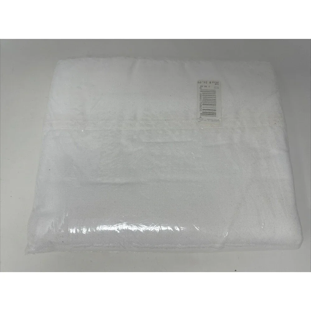 RALPH LAUREN Home TWIN Flat Sheet IRREGULAR NEW White Made USA 100% Cotton